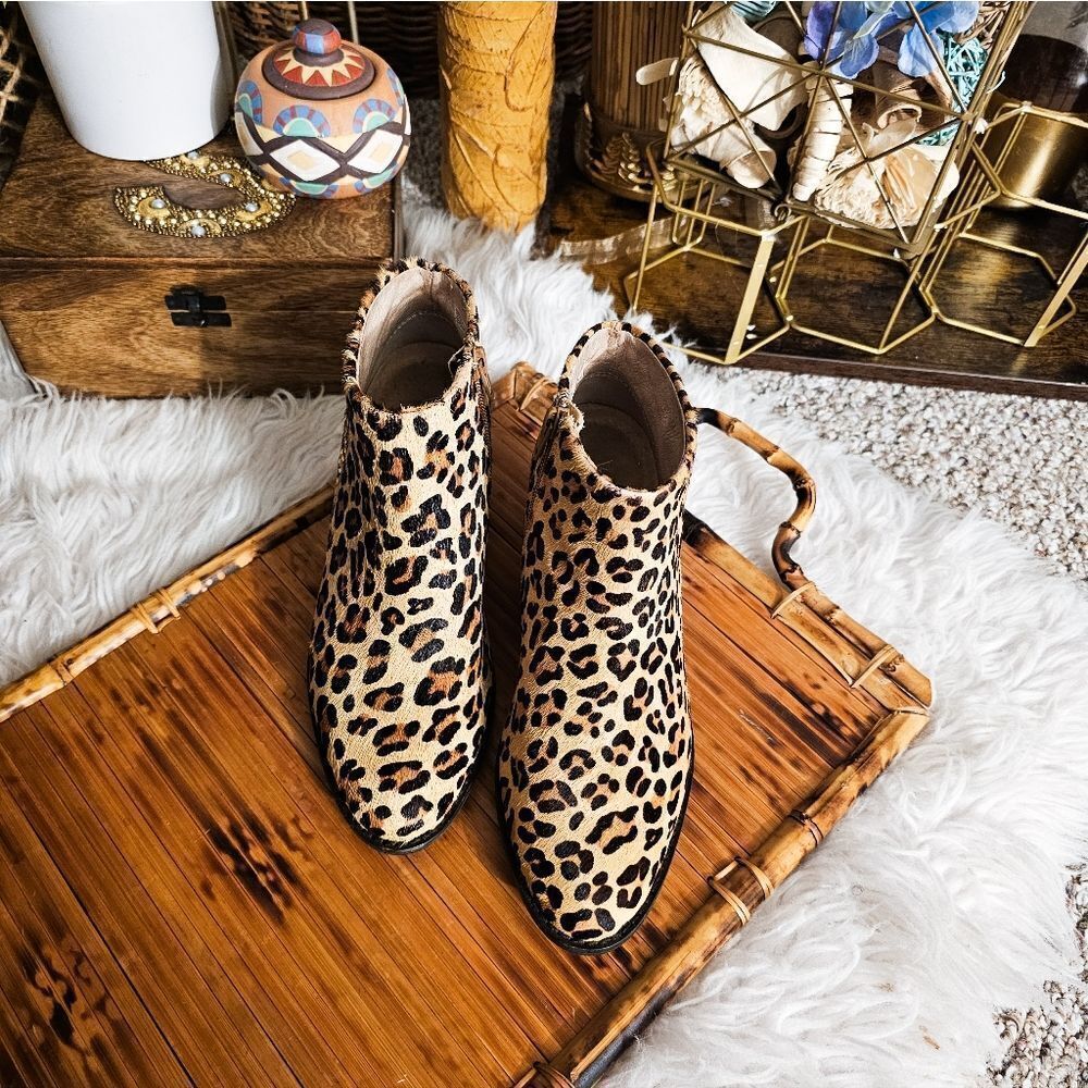 Vionic Leopard Print Ankle Boots - Picture 7 of 14